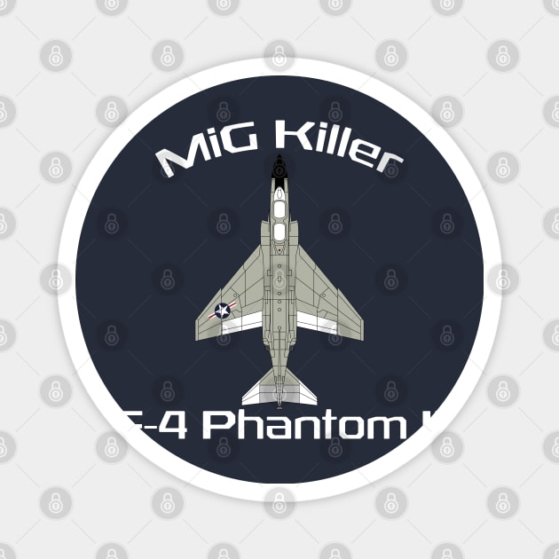 F-4 Phantom - MiG Killer (Navy/Marines) Magnet by BearCaveDesigns